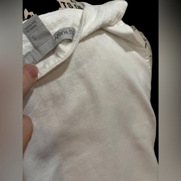 OLD NAVY WHITE LINEN DRESS S - Picture 7 of 7